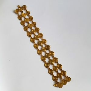 Stunning Gold Coin Bracelet